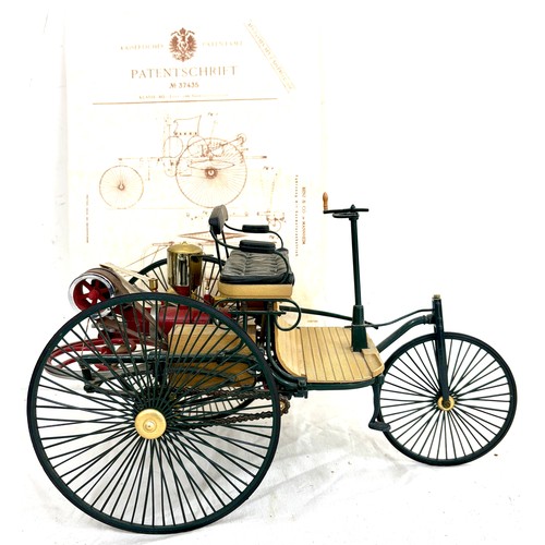 Franklin Mint 1886 Patent Motorwagon with COA