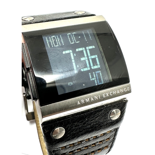 466 - Armani exchange wrist watch digital gents watch in working order