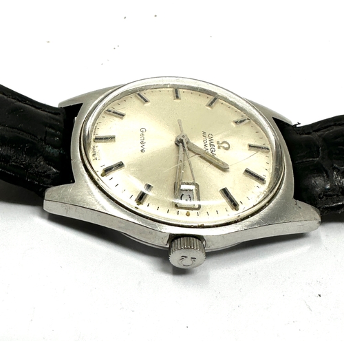 468 - Vintage Omega automatic geneve gents wristwatch the watch is ticking glass scratched