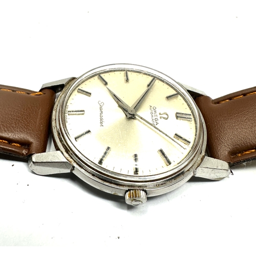 470 - Vintage Omega automatic seamaster gents wristwatch the watch is ticking