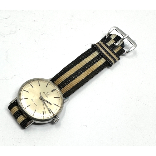 479 - Vintage s/steel Omega geneve gents wristwatch manual wind the watch is ticking