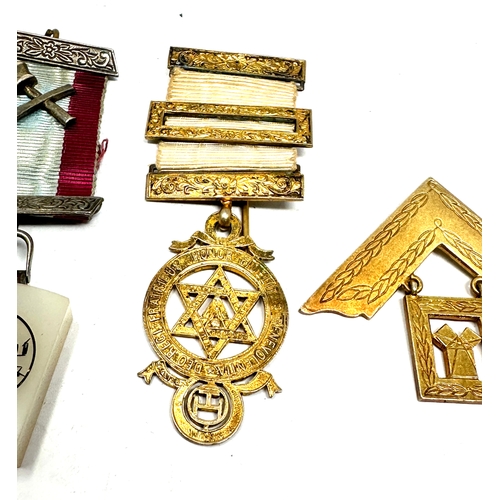 443 - 3 silver masonic jewels