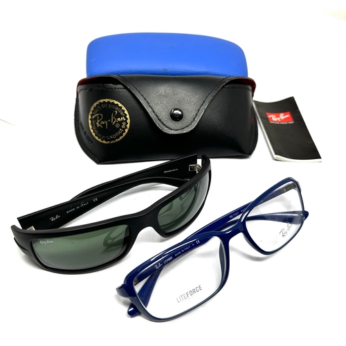 502 - 2 vintage cased pairs of ray-ban  sunglasses