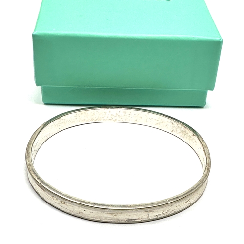 101 - Boxed Tiffany & Co. 1837 Sterling Silver 925 Bangle Bracelet