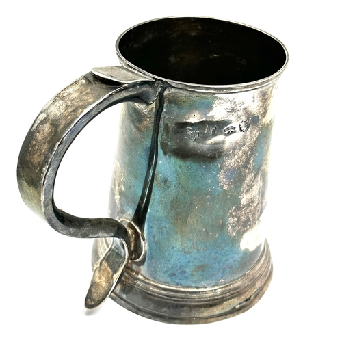 4 - GEORGE III sterling silver Pint Tankard weight 333g