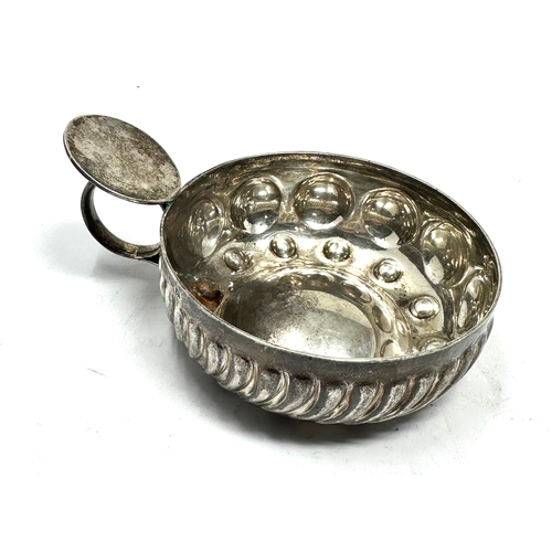 18 - Antique french silver wine taster weight 80g