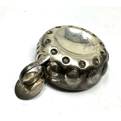 18 - Antique french silver wine taster weight 80g