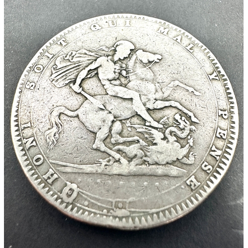 458 - Georgian 1820 silver crown