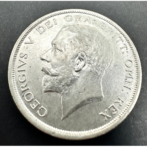 468 - 1918 King George V  Silver Half crown high grade