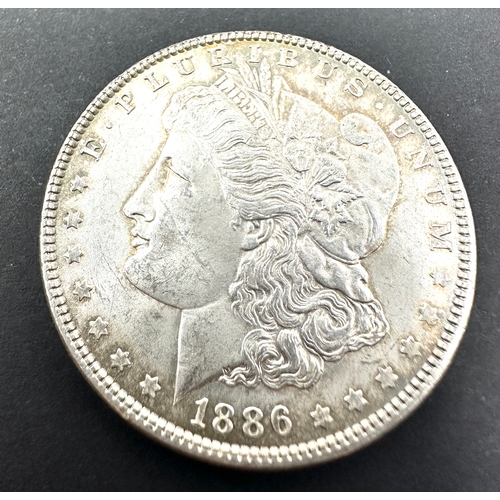 479 - 1886 silver morgan dollar high grade coin