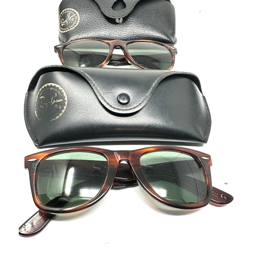 499 - 2 vintage cased ray-ban sunglasses