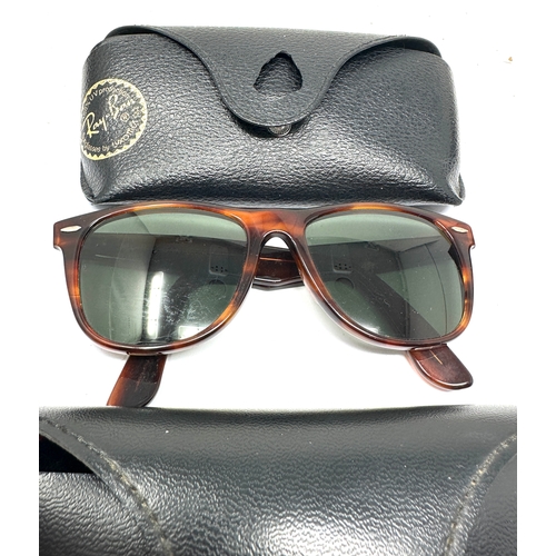 499 - 2 vintage cased ray-ban sunglasses