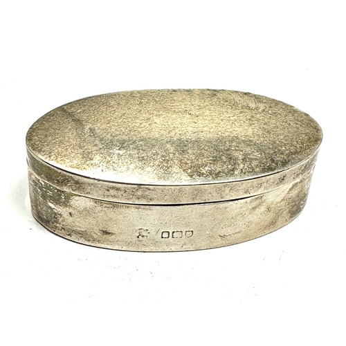 35 - vintage silver pill box