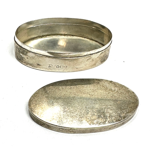 35 - vintage silver pill box