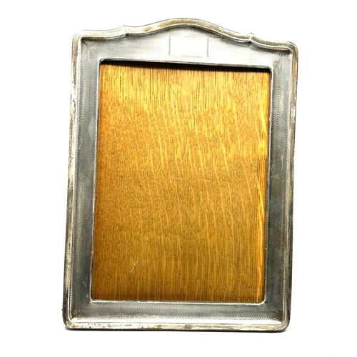 46 - large antique silver picture frame, missing glass measures approx 28cm by 20cm no glass