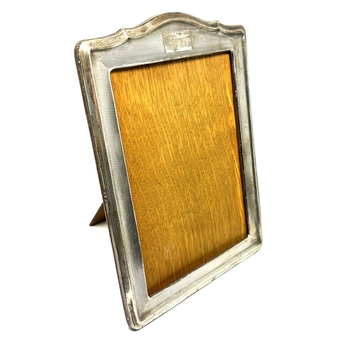 46 - large antique silver picture frame, missing glass measures approx 28cm by 20cm no glass