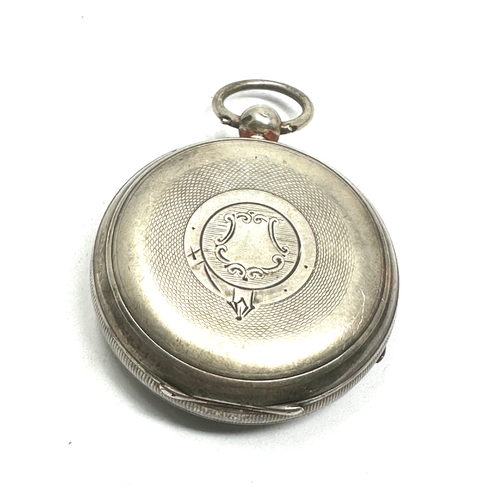 407 - Silver open face pocket watch the express lever by j.g.graves sheffield the watch is ticking