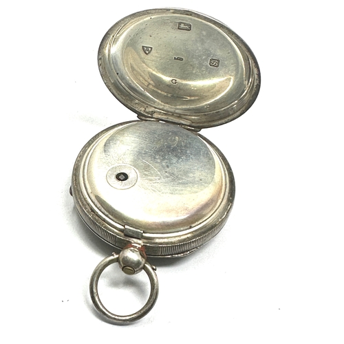 407 - Silver open face pocket watch the express lever by j.g.graves sheffield the watch is ticking