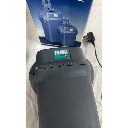 338 - large selection of pond filter includes aqua pro 4, Eheim and a Fluval 204, working order