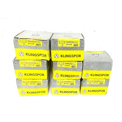 298 - Selection of boxed Klingspor self fastening disks, 100 pieces, ps33ck