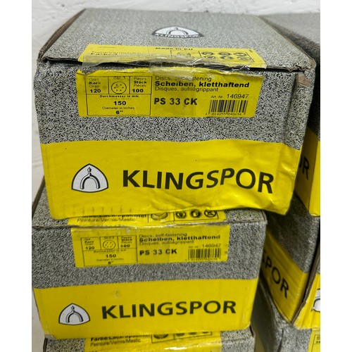 298 - Selection of boxed Klingspor self fastening disks, 100 pieces, ps33ck