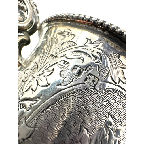 5 - Victorian christmas 1861 silver tankard measures approx 9cm base measures 7.5cm asaheffield silver h... 