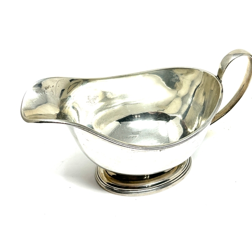 6 - Large vintage silver gravy boat Birmingham silver hallmarks weight approx 200g