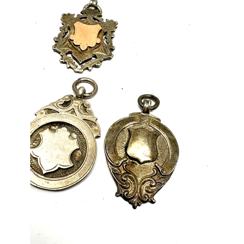 10 - 4 antique silver fobs weight 30g