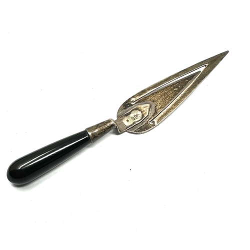 12 - Sterling Silver & Onyx Trowel Bookmark Page Marker