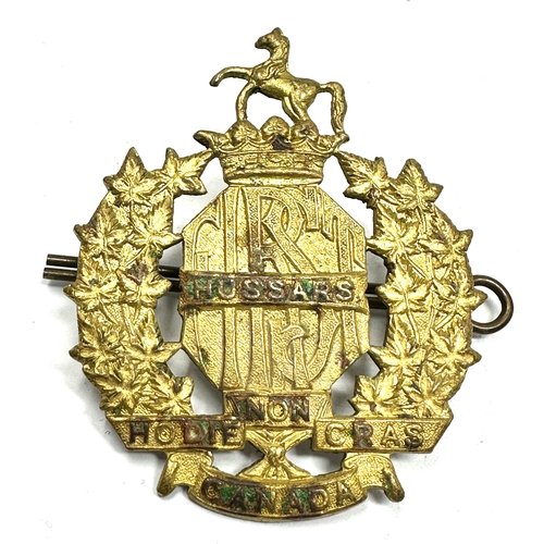 464 - 1st Hussars (Canadian Army) Brass l cap badge