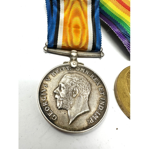 468 - ww1 medal pair to pte a.f.cross bedf.r