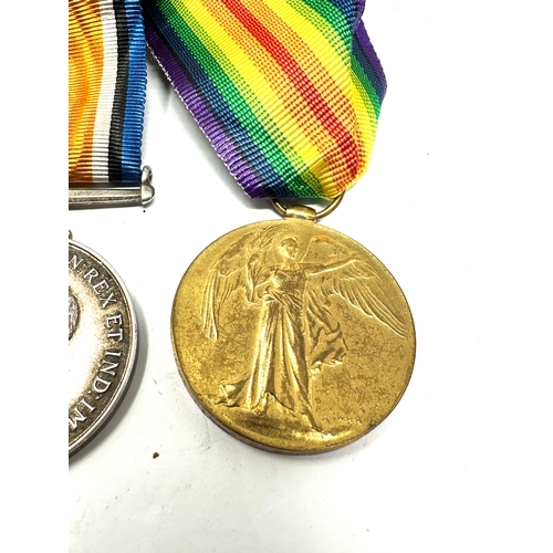 468 - ww1 medal pair to pte a.f.cross bedf.r