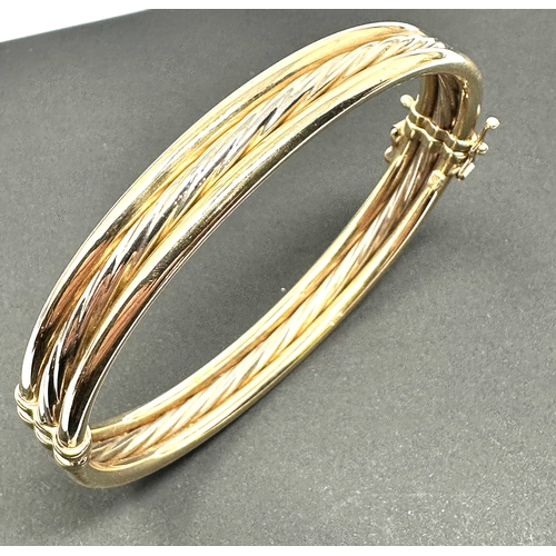 108 - vintage 9ct gold bangle weight 11.4g