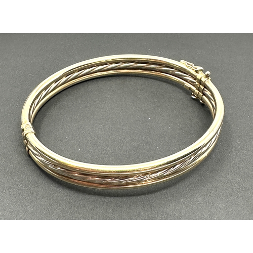 108 - vintage 9ct gold bangle weight 11.4g