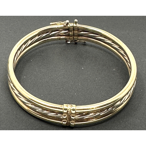 108 - vintage 9ct gold bangle weight 11.4g