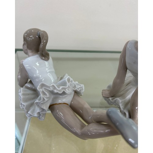 11 - Pair of Lladro Nao ballerina figurines largest measures approximately 6 inches tall