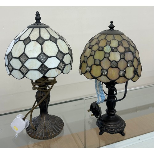 69 - Two vintage style lamps overall height of tallest approximately 15 inches