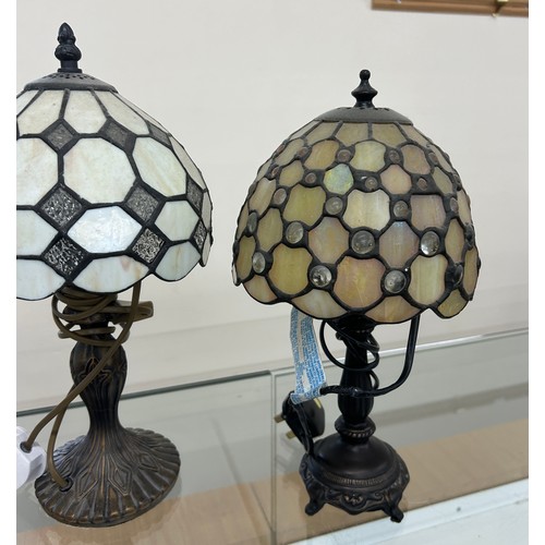 69 - Two vintage style lamps overall height of tallest approximately 15 inches