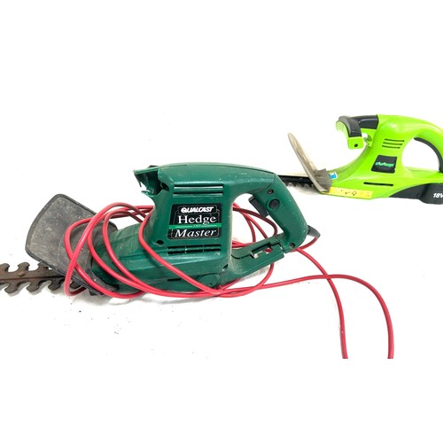 285 - Qualcast hedge 380 master and a challenge CHT16180 hedge trimmer, working order