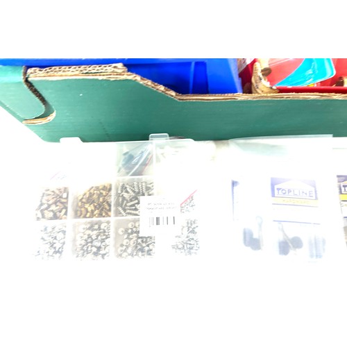 304 - Selection of assorted new screw kits, washers, brass lamp holders