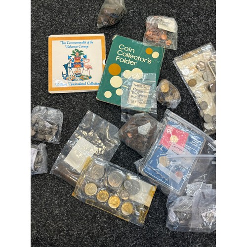 6 - Large selection of vintage and later coins includes pennies, 50ps etc