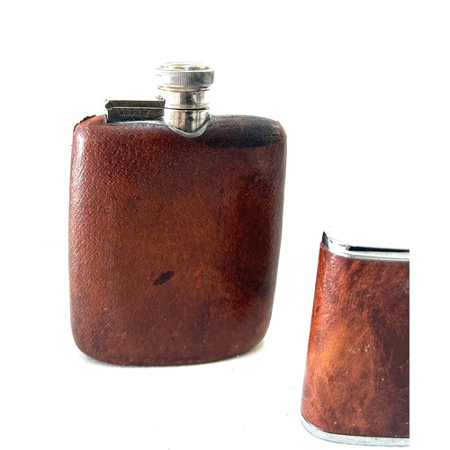 19 - Selection of 5 various sized hip flasks