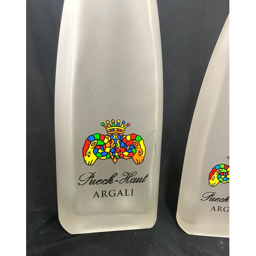 51 - Two Peuch - Haut Argail advertising decanters