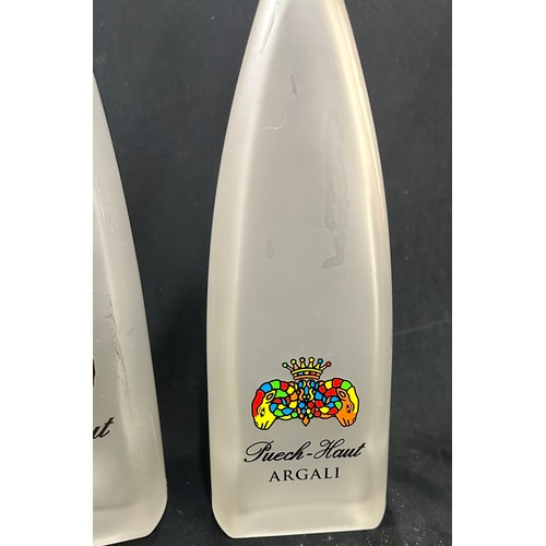 51 - Two Peuch - Haut Argail advertising decanters