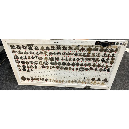 40 - Large selection of Infantry cap badges includes reproduction Approximately 100 plus