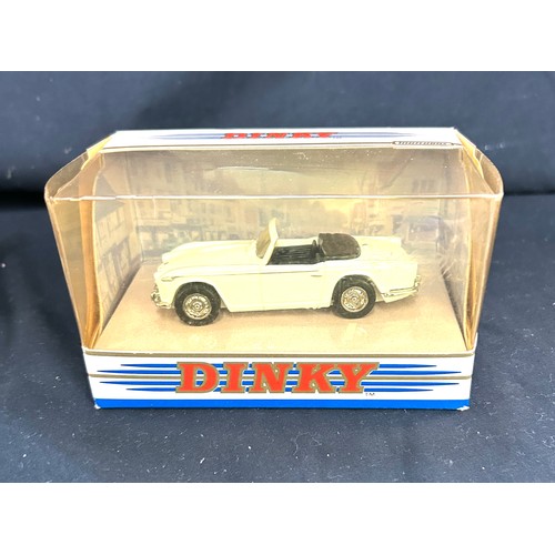 93 - Boxed Dinky 1956 Austin Healey 100 BN2, Boxed, Dinky DY 28 1969 Triumph Stag, Boxed Dinky DY 20 1965... 