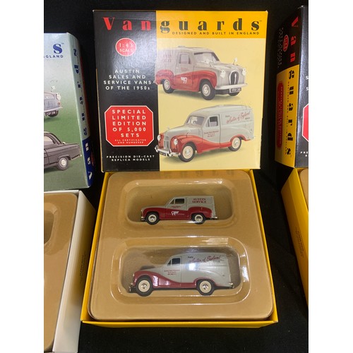 78 - 4 Special limited edition Vanguards diecast  vehicle sets to include models Heartbeat vans HB2002, A... 