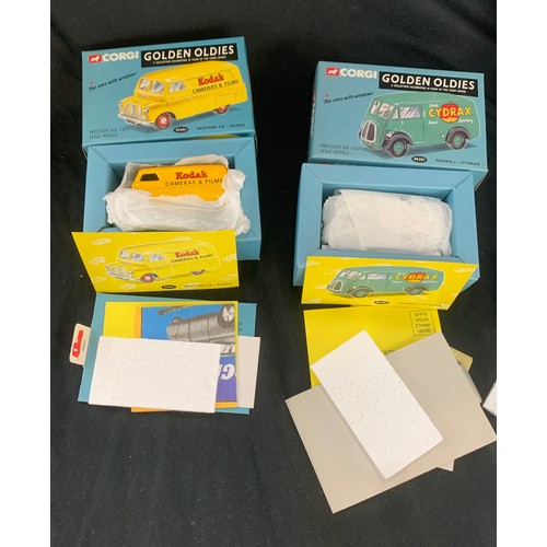 65 - Selection 4 boxed Corgi Golden Oldies diecast vehicles to include Bedford CA Kodak 05601, Morris J C... 