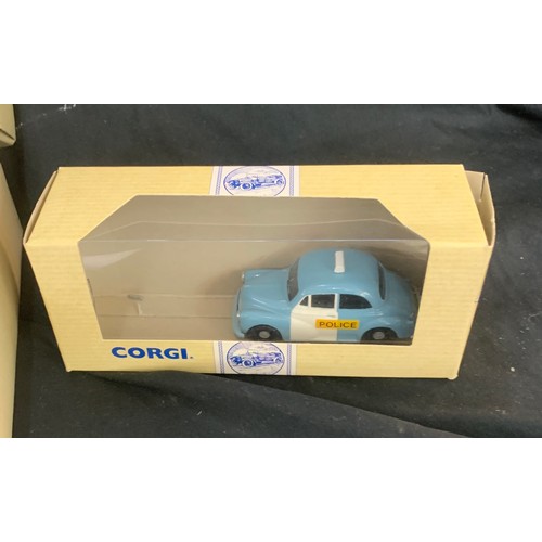 63 - Selection boxed Corgi classics to include  96756 Morris Minor Bristol Omnibus, 98165 Ford Cortina Lo... 