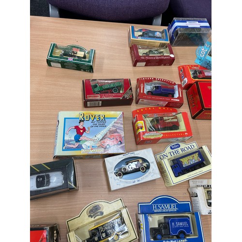 35 - Selection of die cast vehicles to include Corgi 281 Datapost metro, Corgi Websters brew die caste ve... 